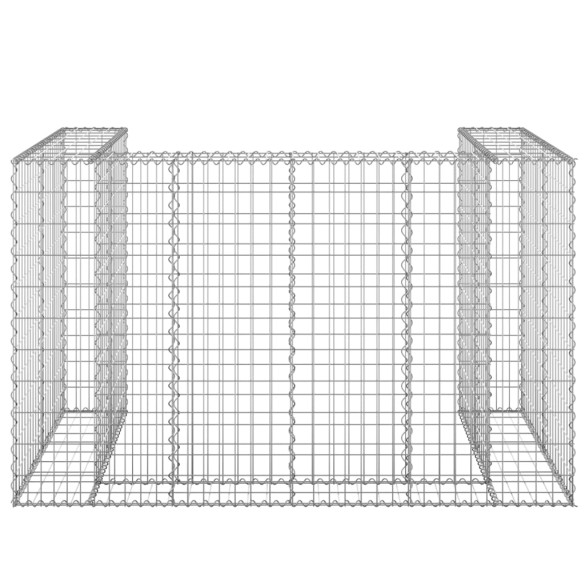 Perete Gabion Pubele Oțel Galvanizat 180x100x110 cm