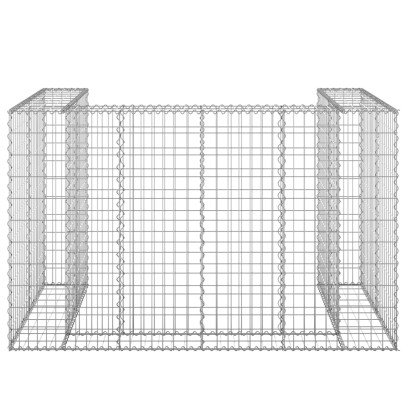 Perete Gabion Pubele Oțel Galvanizat 180x100x110 cm