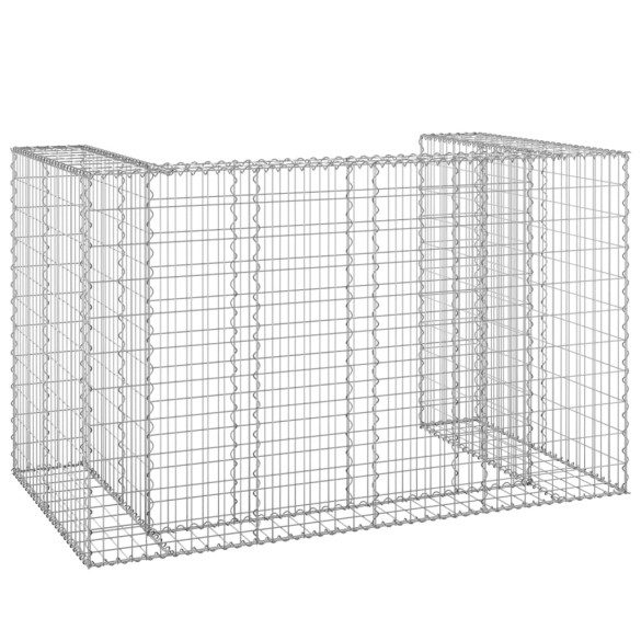 Perete Gabion Pubele Oțel Galvanizat 180x100x110 cm