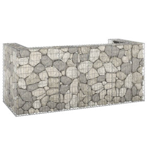 Perete Gabion Pubele Oțel Galvanizat 254x100x110 cm