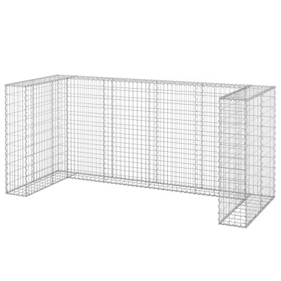 Perete Gabion Pubele Oțel Galvanizat 254x100x110 cm