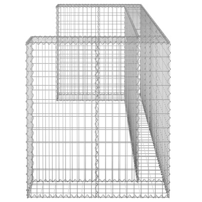 Perete Gabion Pubele Oțel Galvanizat 254x100x110 cm