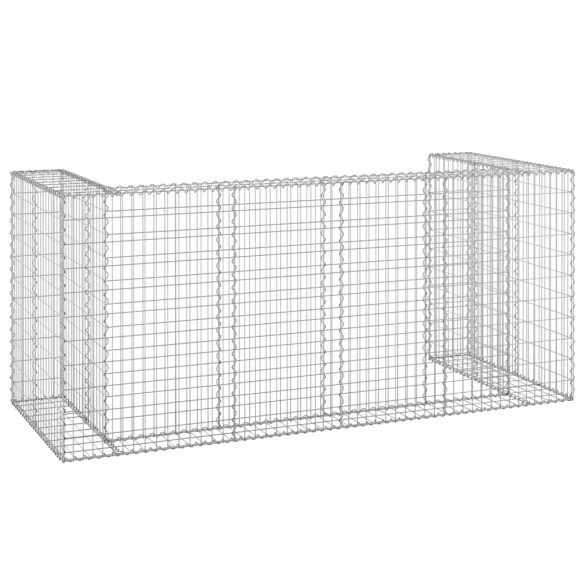 Perete Gabion Pubele Oțel Galvanizat 254x100x110 cm