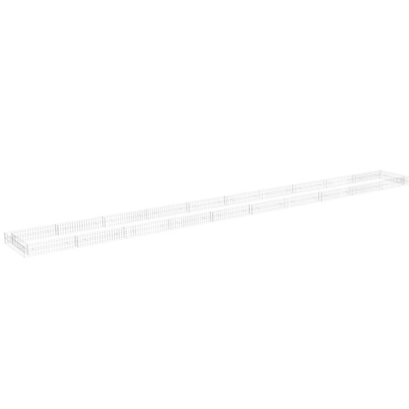 Strat Înălțat Gabion 1000x100x20 cm - Oțel Galvanizat