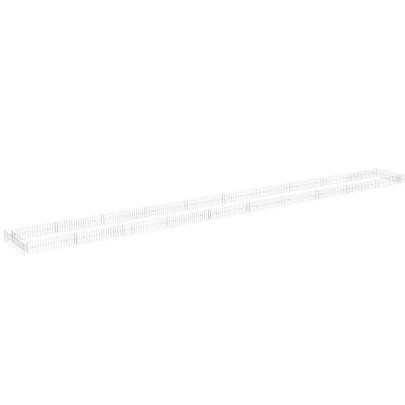 Strat Înălțat Gabion 1000x100x20 cm - Oțel Galvanizat