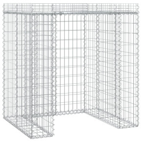 Perete Gabion Pubela Gunoi Fier Galvanizat 110x91x120 cm 2