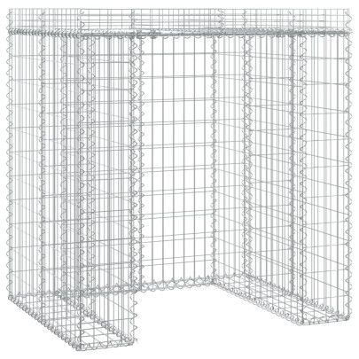 Perete Gabion Pubela Gunoi Fier Galvanizat 110x91x120 cm