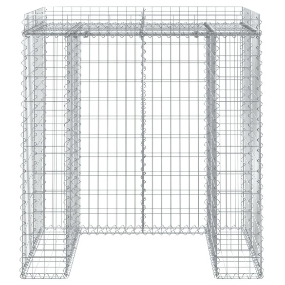 Perete Gabion Pubela Gunoi Fier Galvanizat 110x91x120 cm