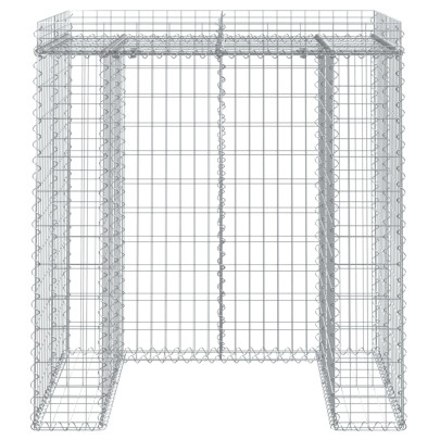 Perete Gabion Pubela Gunoi Fier Galvanizat 110x91x120 cm