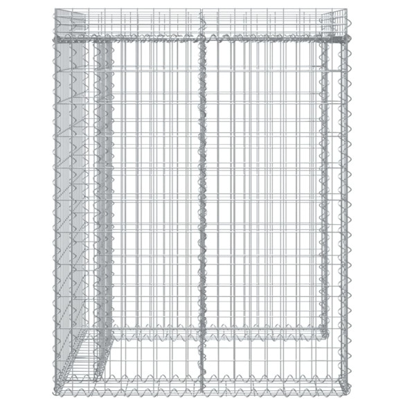 Perete Gabion Pubela Gunoi Fier Galvanizat 110x91x120 cm