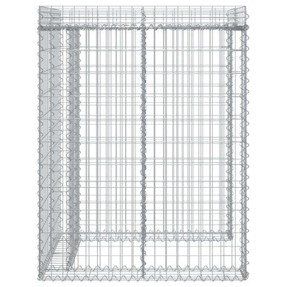 Perete Gabion Pubela Gunoi Fier Galvanizat 110x91x120 cm