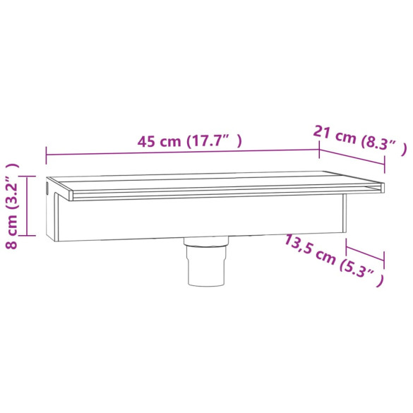 Deversor Cascadă LED RGB Acrilic 45cm - Livrare Gratuită