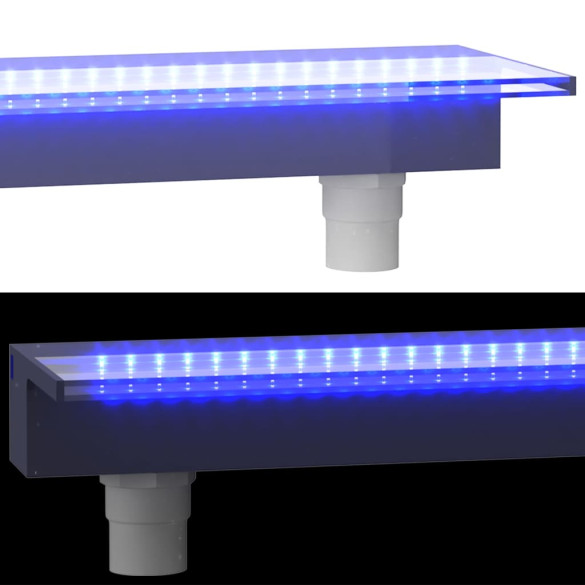Deversor Cascadă LED RGB Acrilic 108 cm - Livrare Gratuită