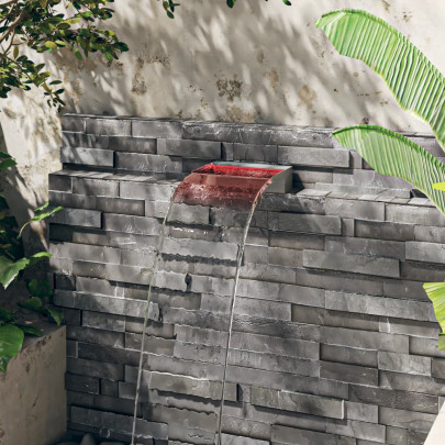 Deversor Cascadă LED RGB 30cm - Oțel Inoxidabil