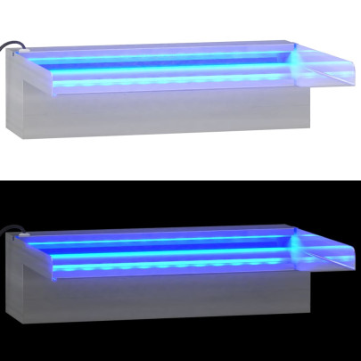 Deversor Cascadă LED RGB 30cm - Oțel Inoxidabil