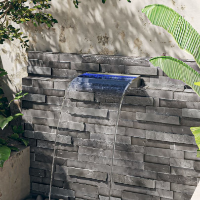 Deversor Cascadă LED RGB 45cm - Oțel Inoxidabil | Livrare Gratuită