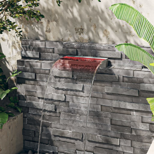 Deversor Cascadă LED RGB 45cm - Oțel Inoxidabil | Livrare Gratuită