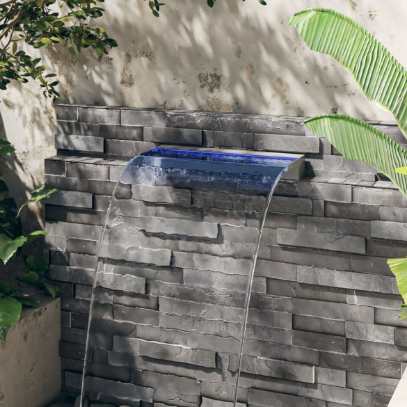 Deversor Cascadă LED RGB 60cm - Oțel Inoxidabil