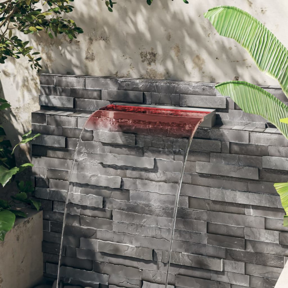 Deversor Cascadă LED RGB 60cm - Oțel Inoxidabil