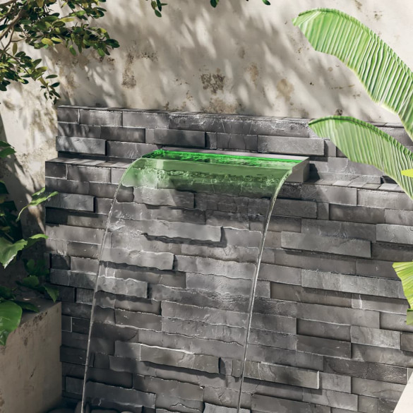 Deversor Cascadă LED RGB 60cm - Oțel Inoxidabil