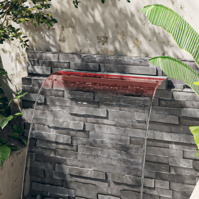 Deversor Cascadă LED RGB 90cm - Oțel Inoxidabil