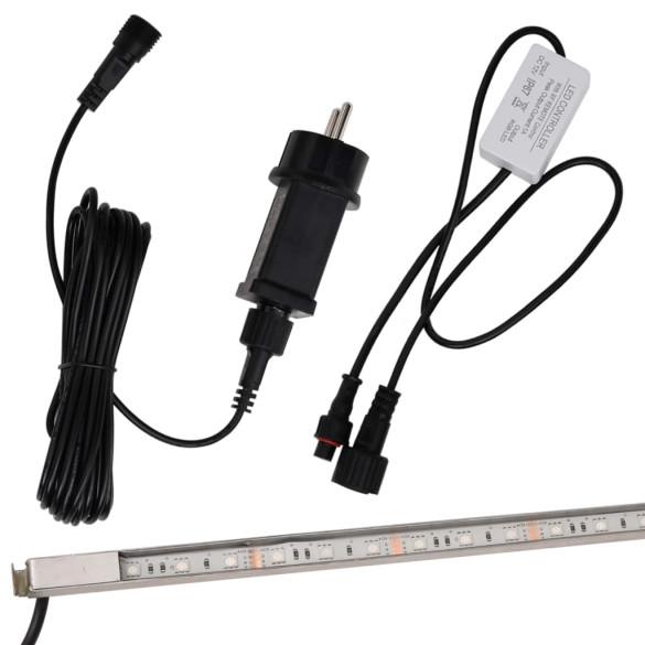 Deversor Cascadă LED RGB 90cm - Oțel Inoxidabil