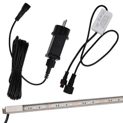 Deversor Cascadă LED RGB 90cm - Oțel Inoxidabil