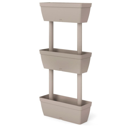 Jardinieră Modulară Grădină - 6 Bucăți - Gri Taupe 100cm