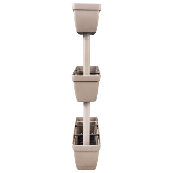 Jardinieră Modulară Grădină - 6 Bucăți - Gri Taupe 100cm