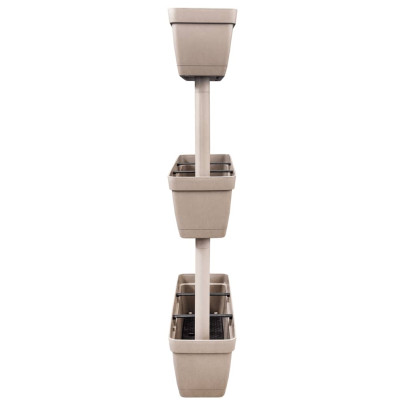 Jardinieră Modulară Grădină - 6 Bucăți - Gri Taupe 100cm