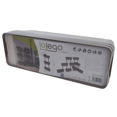 Jardinieră Modulară Grădină - 6 Bucăți - Gri Taupe 100cm