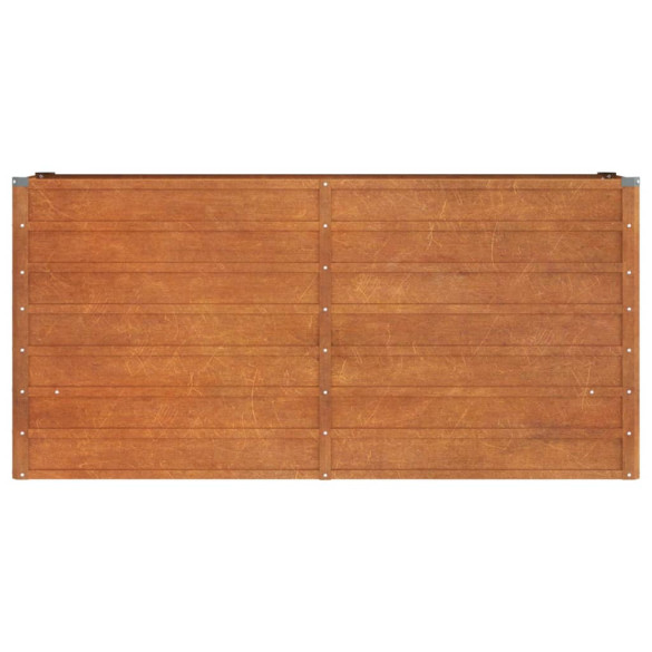 Strat Ridicat Grădină Oțel Corten 160x40x77 cm | Livrare Gratuită