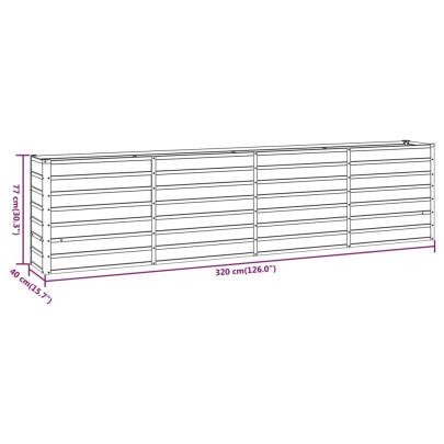 Strat Ridicat Grădină Oțel Corten | Livrare Gratuită