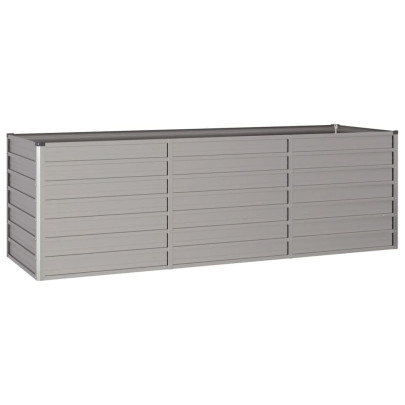 Strat Ridicat Grădină Oțel Corten Rustic - 240x80x77 cm