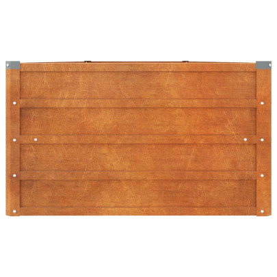 Strat Înălțat Grădină Oțel Corten Rustic 400x80x45 cm