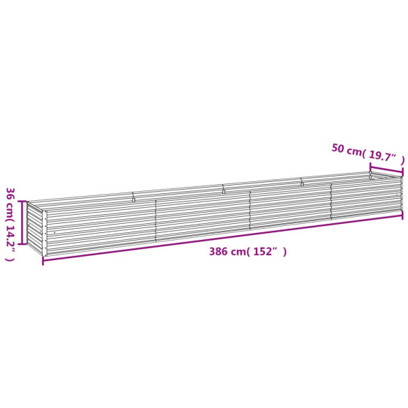 Strat Înălțat Grădină Oțel Corten - Livrare Gratuită
