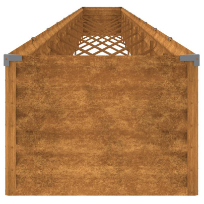 Strat Înălțat Grădină Oțel Corten - 960x50x36 cm