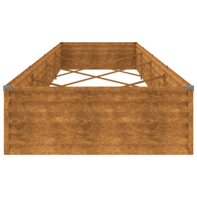 Strat Înălțat Grădină Oțel Corten - 387x100x36 cm