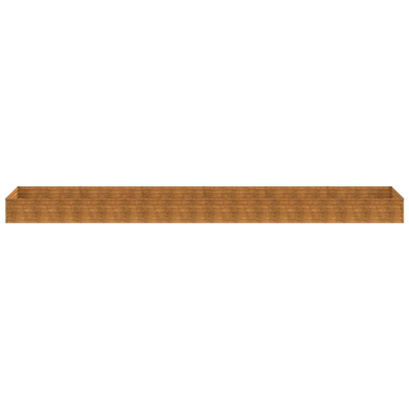 Strat Înălțat Grădină Oțel Corten - 579x100x36 cm