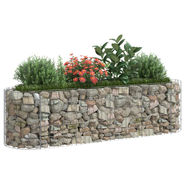 Strat Înălțat Gabion 190x50x50 cm - Fier Galvanizat