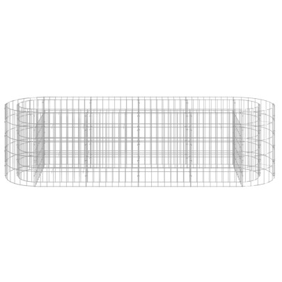 Strat Înălțat Gabion 190x50x50 cm - Fier Galvanizat
