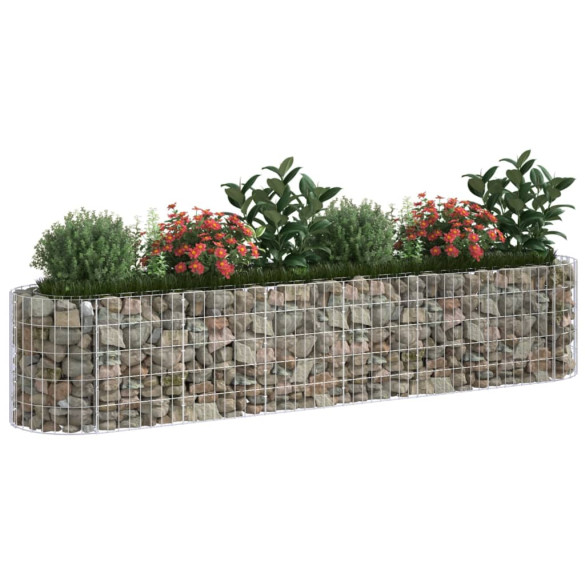 Strat Înălțat Gabion 260x50x50 cm - Fier Galvanizat Rezistent