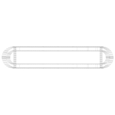 Strat Înălțat Gabion 260x50x50 cm - Fier Galvanizat Rezistent