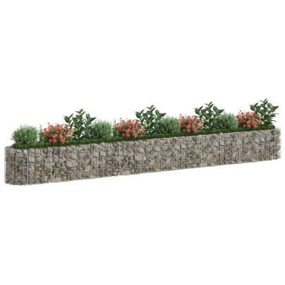 Strat Înălțat Gabion 470x50x50 cm - Fier Galvanizat