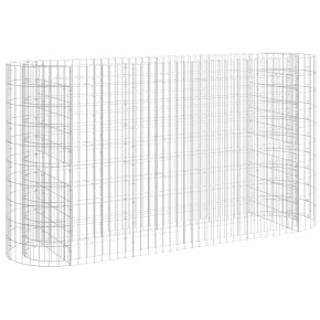 Strat Înălțat Gabion 190x50x100 cm - Fier Galvanizat 2