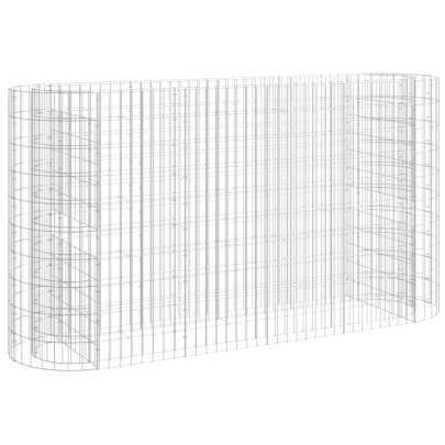 Strat Înălțat Gabion 190x50x100 cm - Fier Galvanizat