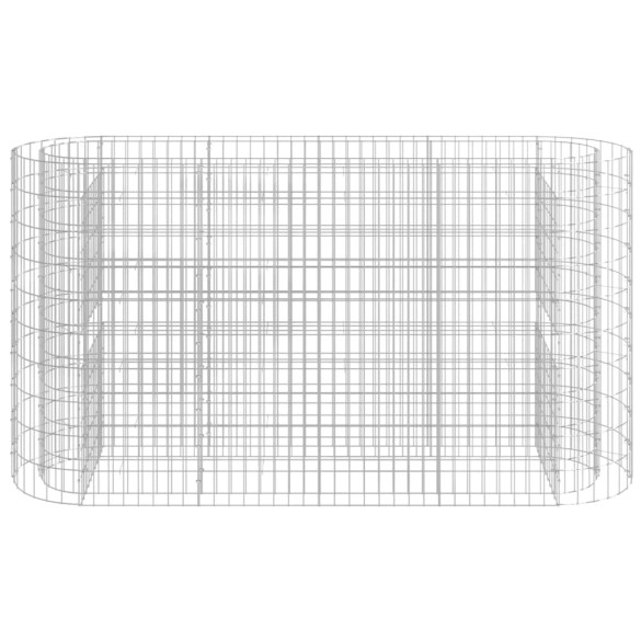 Strat Înălțat Gabion 190x50x100 cm - Fier Galvanizat