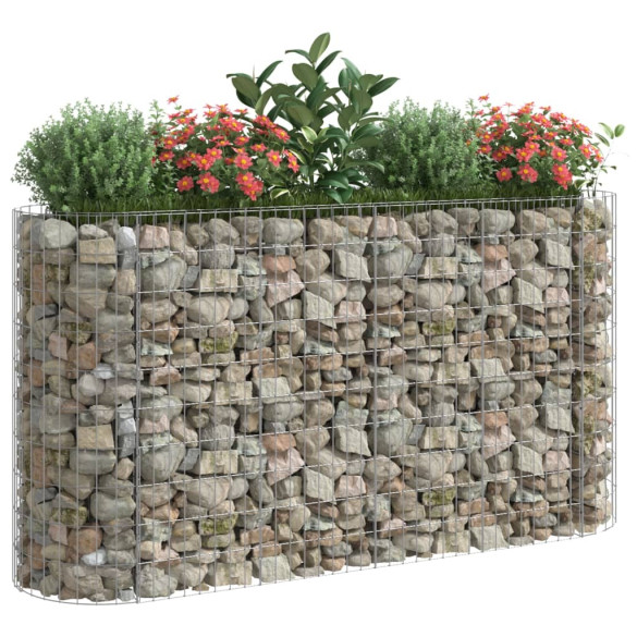 Strat Înălțat Gabion 190x50x100 cm - Fier Galvanizat