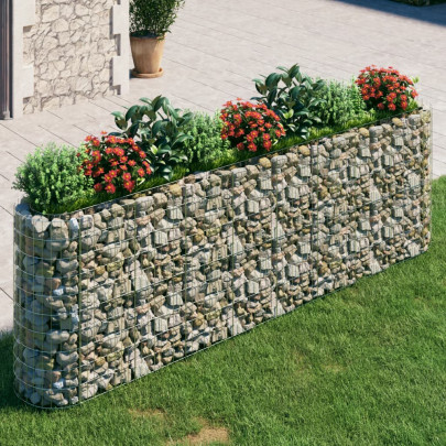 Strat Înălțat Gabion 330x50x100 cm - Fier Galvanizat