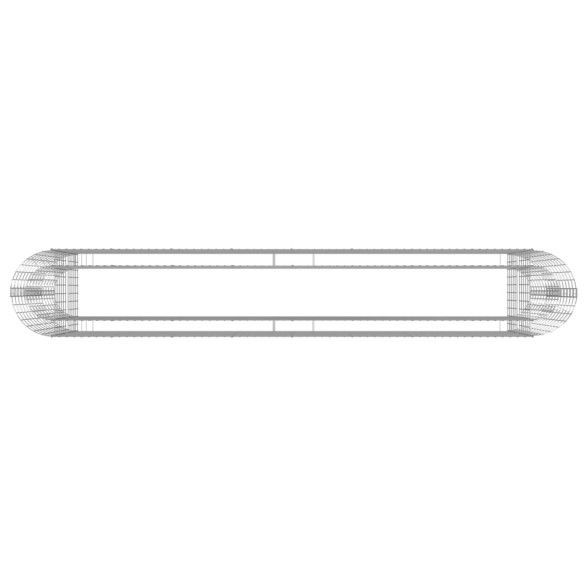 Strat Înălțat Gabion 330x50x100 cm - Fier Galvanizat